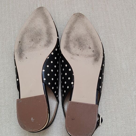 Talbot's Edison Slingback Bow Flats - Dot Print - Picture 10 of 13